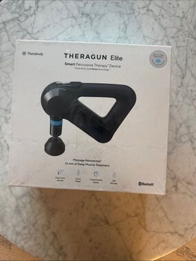 Therabody Theragun Elite Percussive Massager - Black with Blue Accent